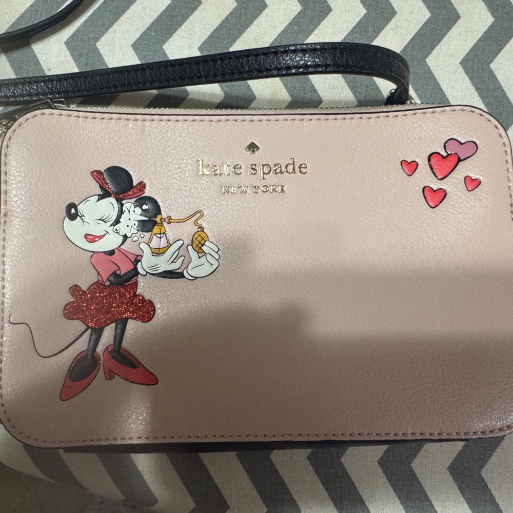 kate spade Blush and Black Crossbody Bag